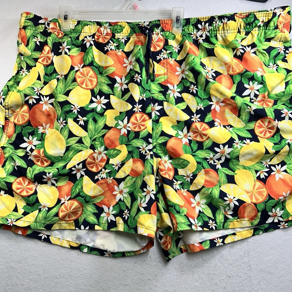Old Navy Swim Trunks Board Shorts  Size 4XL Fruit Print